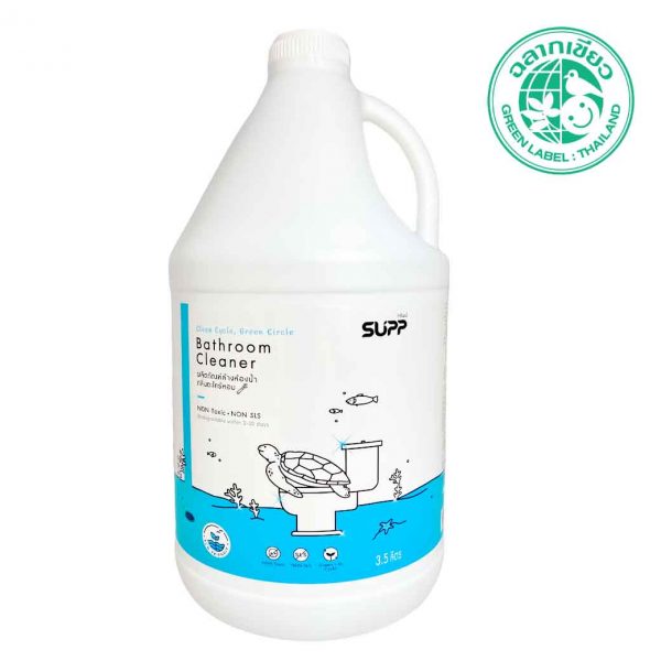 supp bathroom cleaner lemongrass scent 3500 ml. no hydrochloric acid